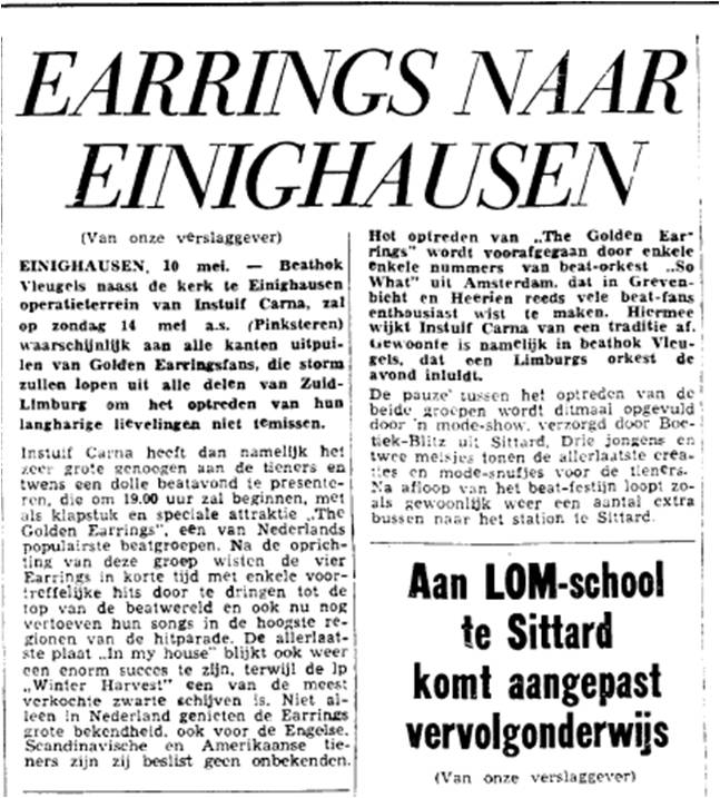 Golden Earrings show ad Einighausen (Limburg) - Instuif Carna